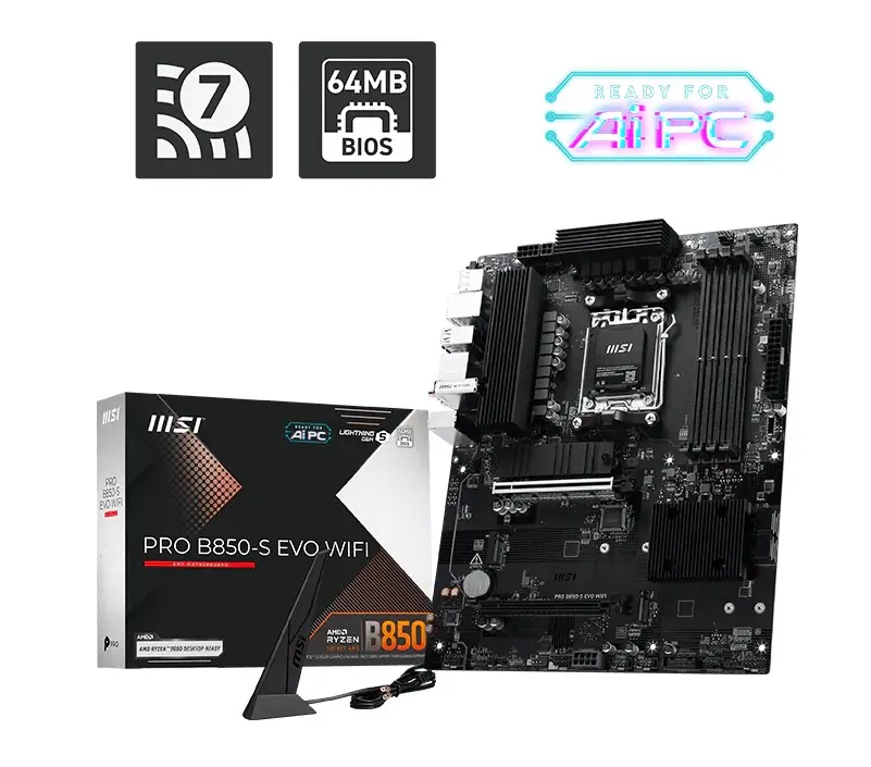 MSI PRO B850-S EVO WIFI/AM5/ATX