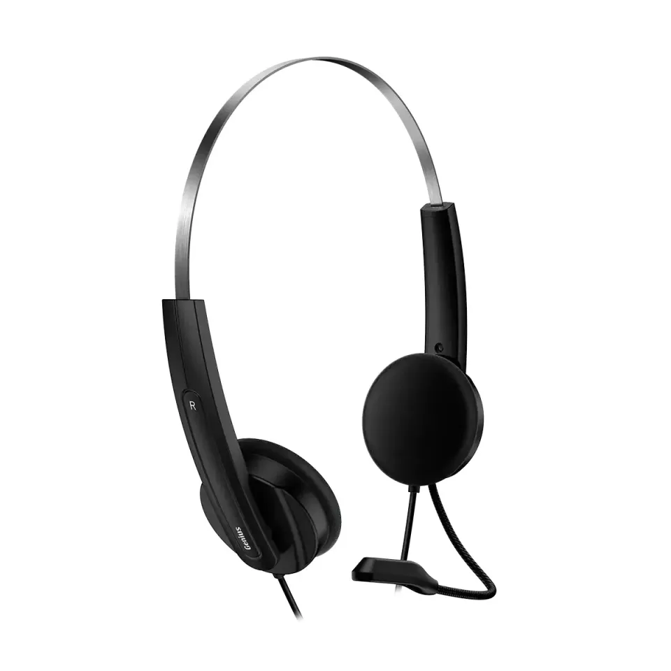 Genius HS-220U AI,Headset, náhlavní, drátový, s mikrofonem, ovl. hlasitosti, Cop