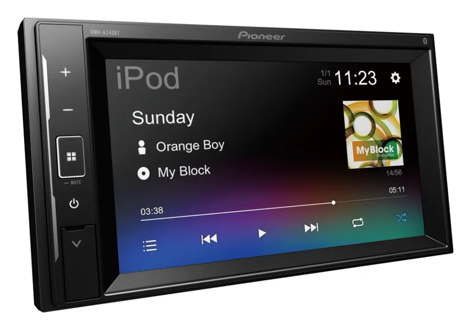 Pioneer DMH-A240BT 2DIN autorádio s LCD displejem a Bluetooth