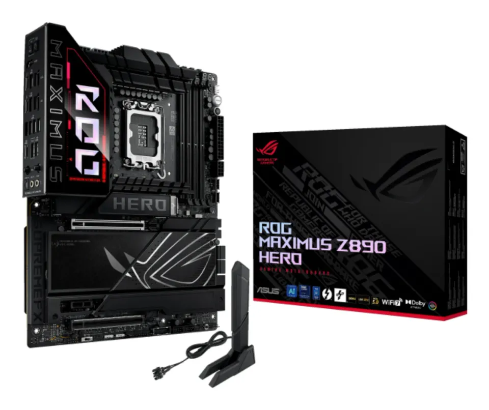 ASUS MB Sc LGA1851 ROG MAXIMUS Z890 HERO, Intel Z890, 4xDDR5, 1xHDMI, 2xThunderbolt, WI-FI, ATX