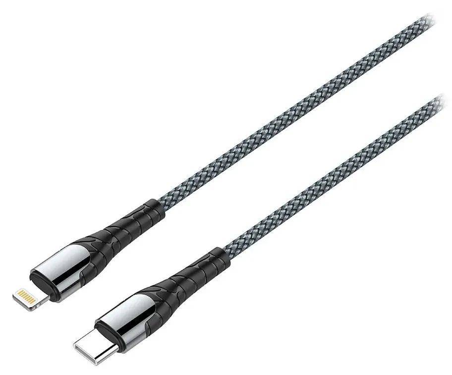 Colorway Datový Kabel Type C-Apple Lightning/ 3.0/ Fast Charging/ 30W/ 2m/ Šedý