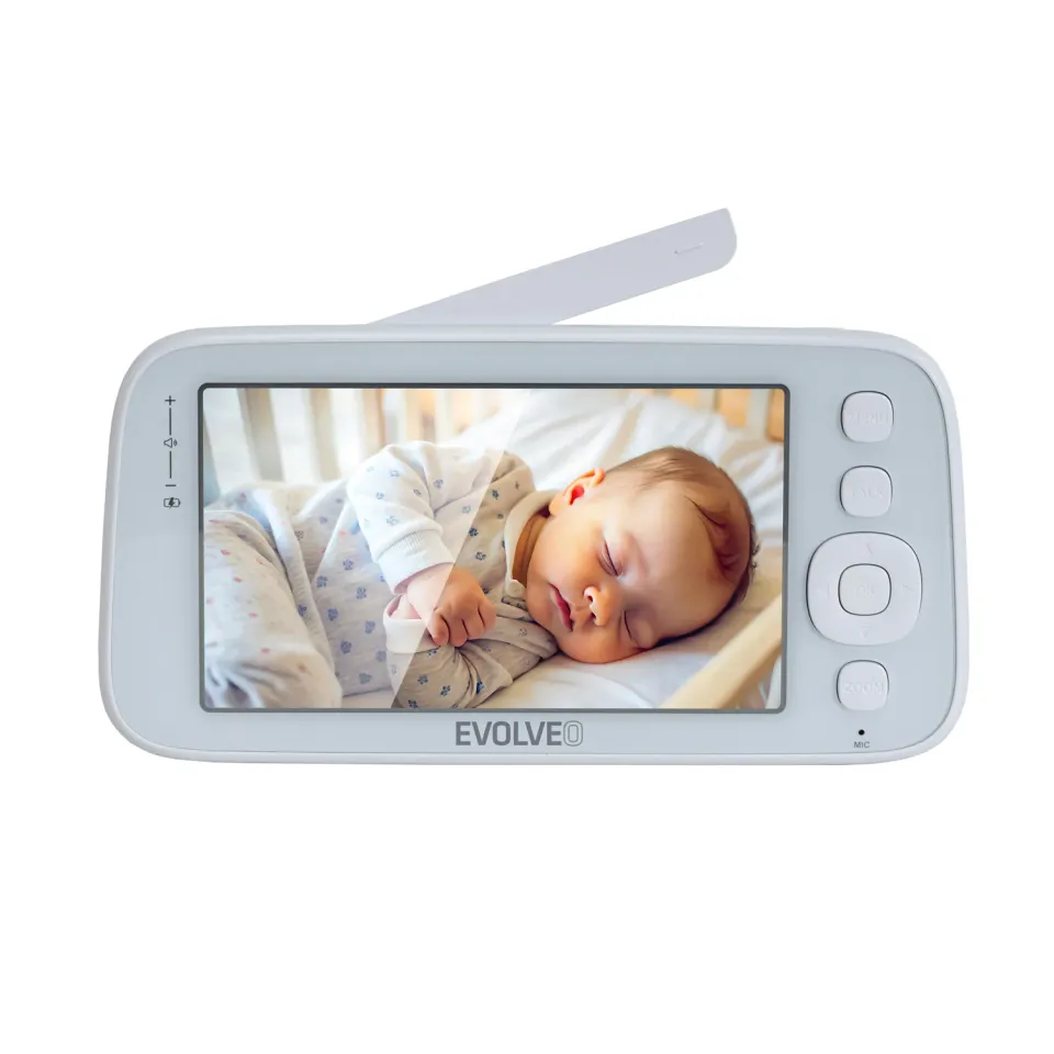 EVOLVEO Baby Monitor N5 - Set videochůvičky s 360° dohledem, obousměrnou komunik
