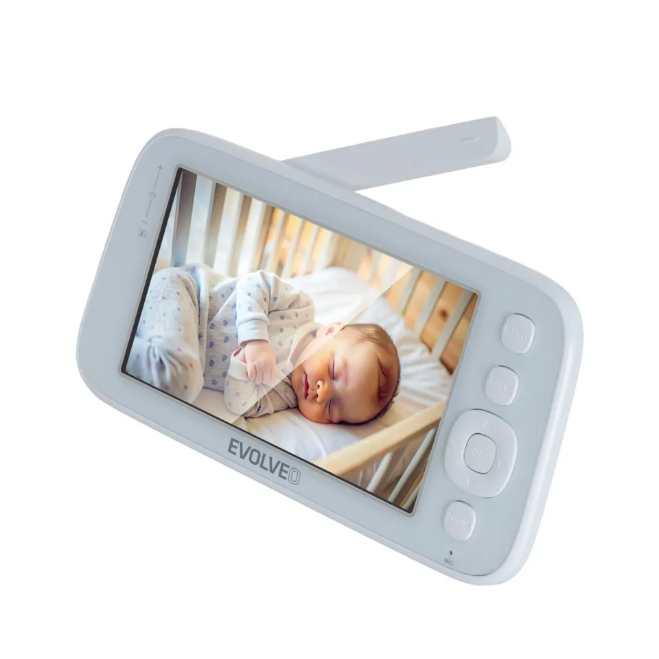 EVOLVEO Baby Monitor N5 - Set videochůvičky s 360° dohledem, obousměrnou komunik