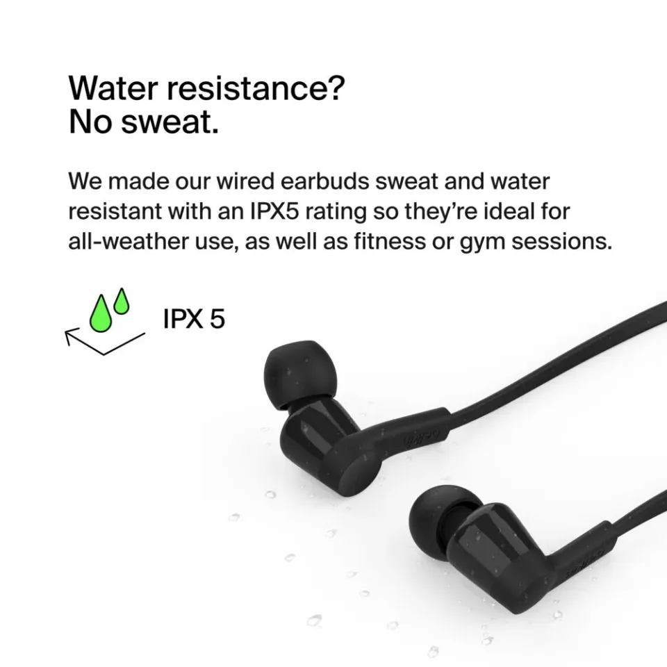 Belkin SOUNDFORM Sluchátka s USB-C konektorem - černá