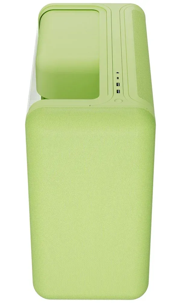 HYTE skříň X50 Matcha Milk / prosklená zaoblená bočnice / bez zdroje / 1x USB-C / 2x USB-A