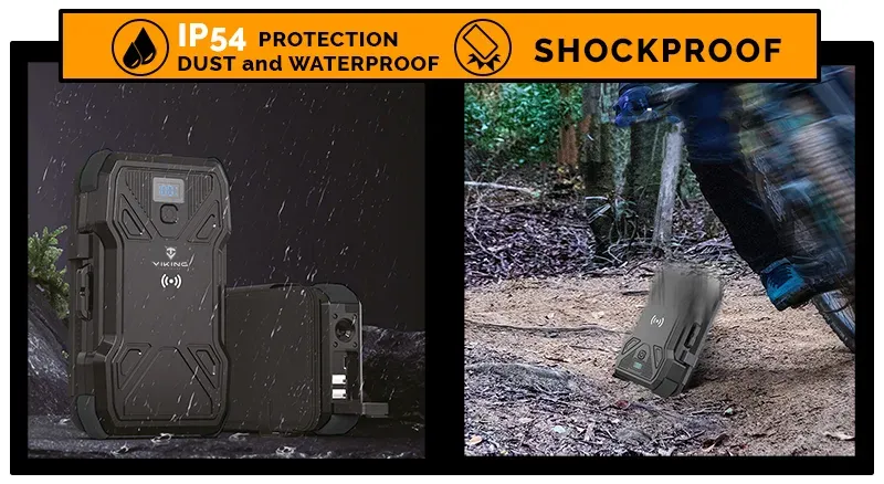 Viking solární outdoorová powerbanka TYR I 10000 mAh, bezdrátové nabíjení
