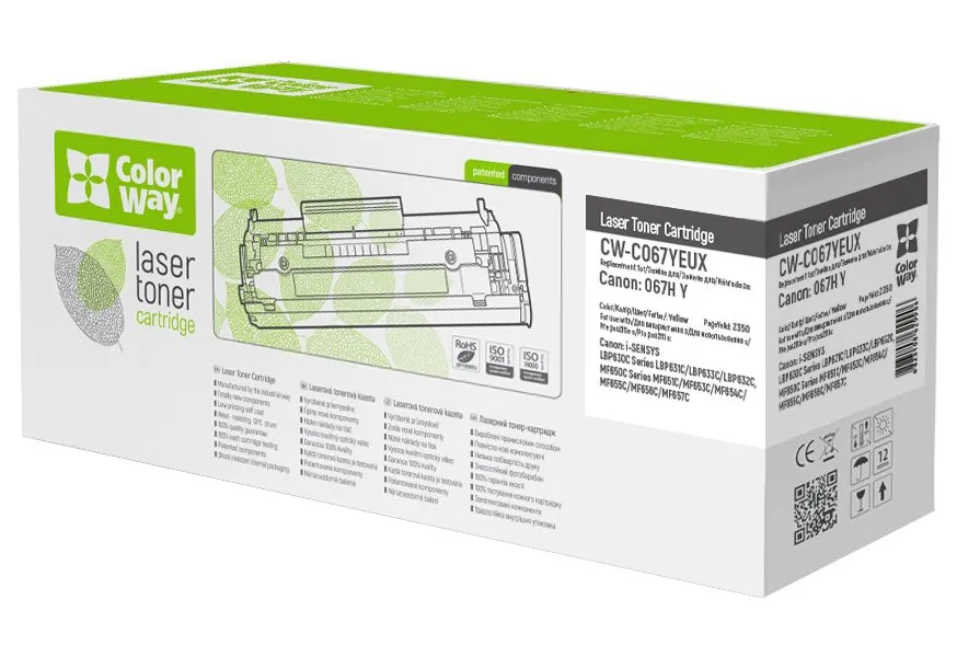 COLORWAY kompatibilní toner pro CANON CRG-067HY/ 2350 stran / Yellow