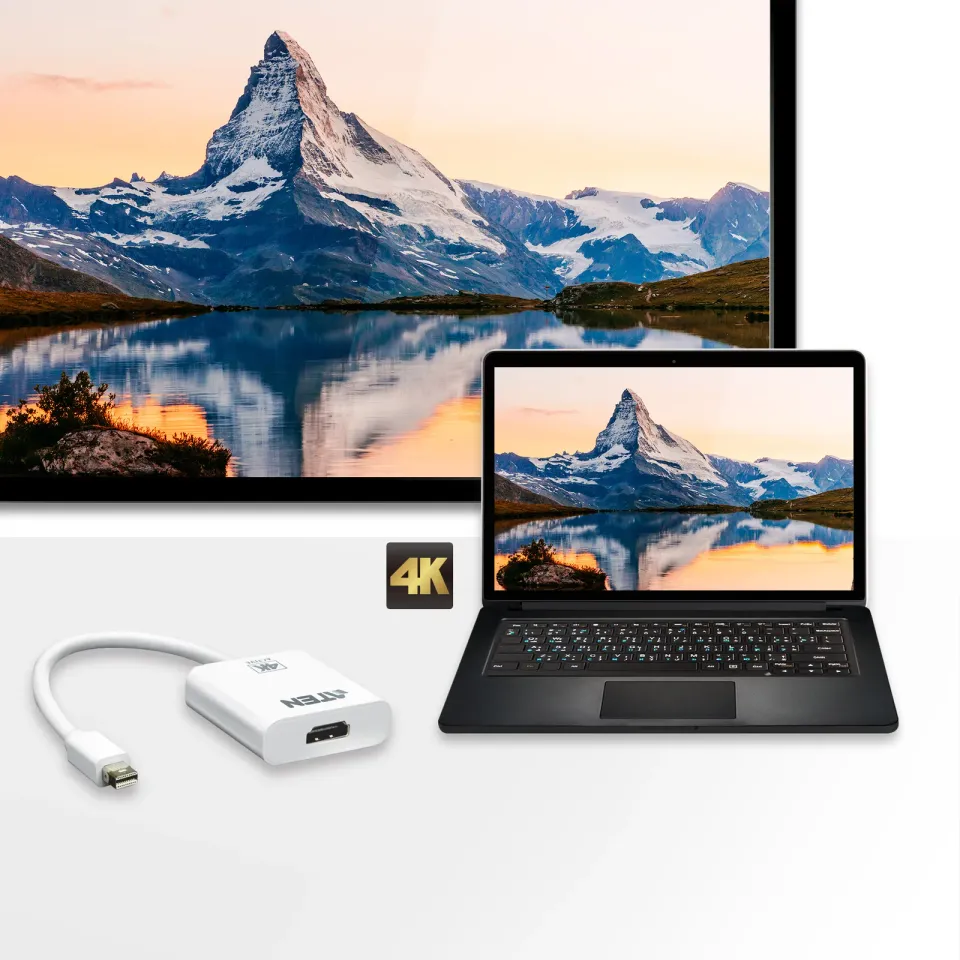 ATEN Mini DisplayPort to 4K HDMI Active Adapter