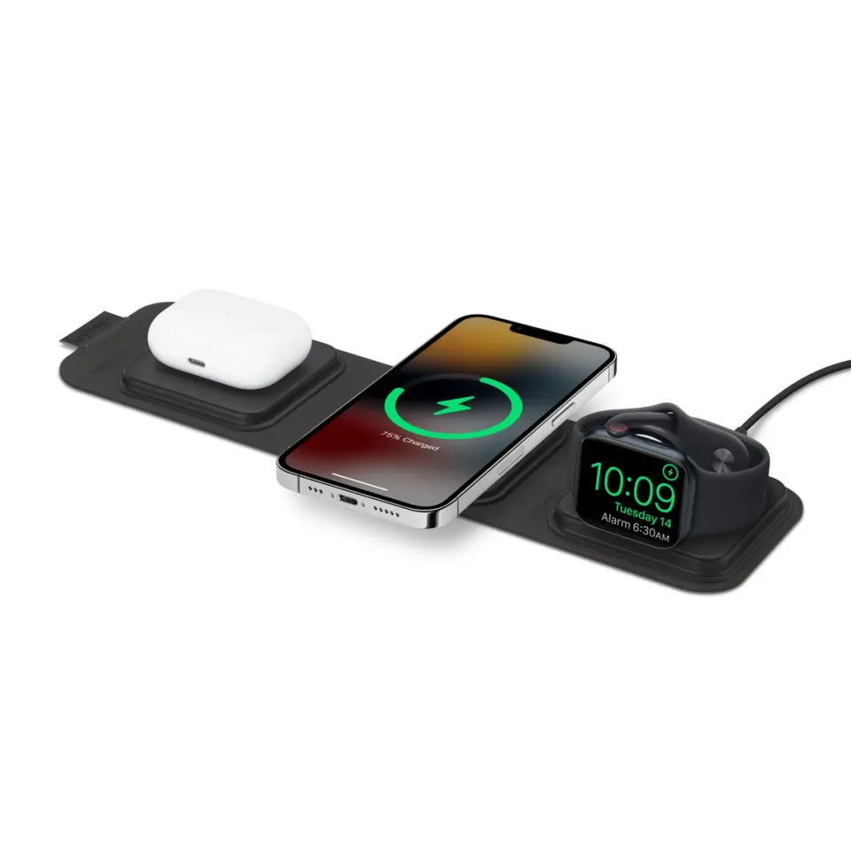 3v1 travel charger MFM+MFW, USB-C/C, 30W, čená