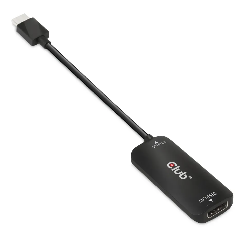 Club3D Adaptér HDMI + Micro USB na DisplayPort 4K120Hz/8K30Hz, Active Adapter M/F