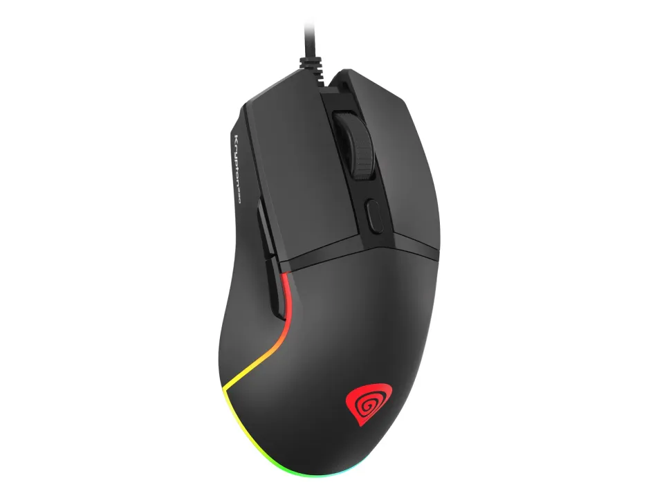 Genesis herní optická myš KRYPTON 220/RGB/6400 DPI/Herní/Optická/6 000 DPI/Drátová USB/Černá