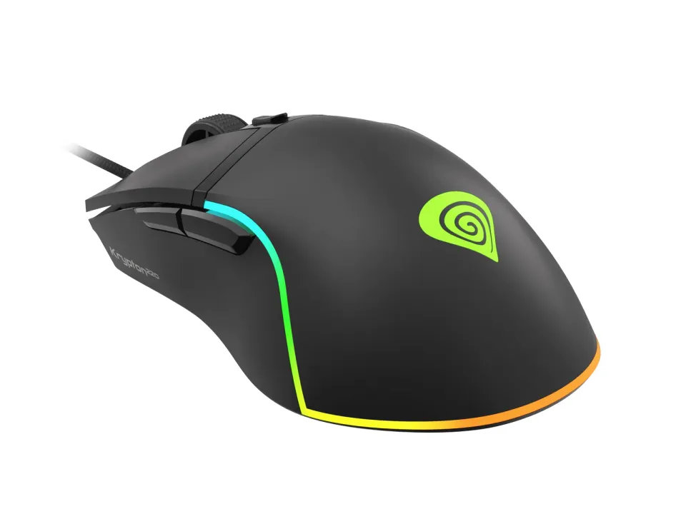 Genesis herní optická myš KRYPTON 220/RGB/6400 DPI/Herní/Optická/6 000 DPI/Drátová USB/Černá