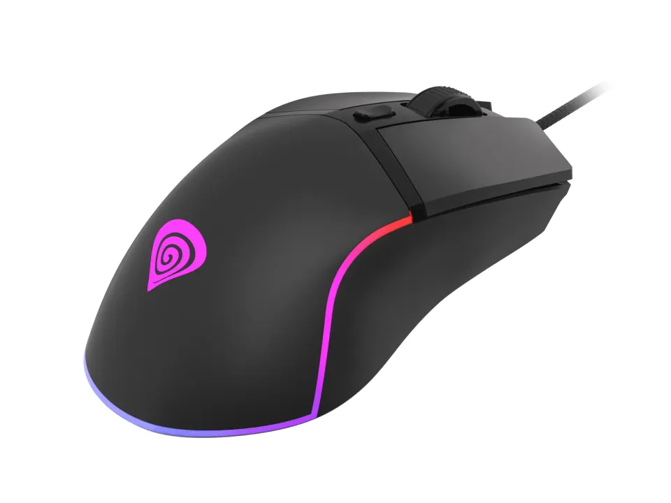 Genesis herní optická myš KRYPTON 220/RGB/6400 DPI/Herní/Optická/6 000 DPI/Drátová USB/Černá