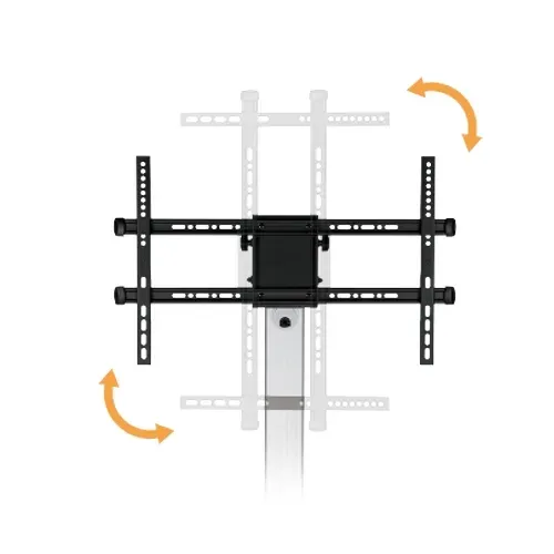 ALU pojízdný stojan Brateck FS44-46TW pro TV 37"-86" 50kg police