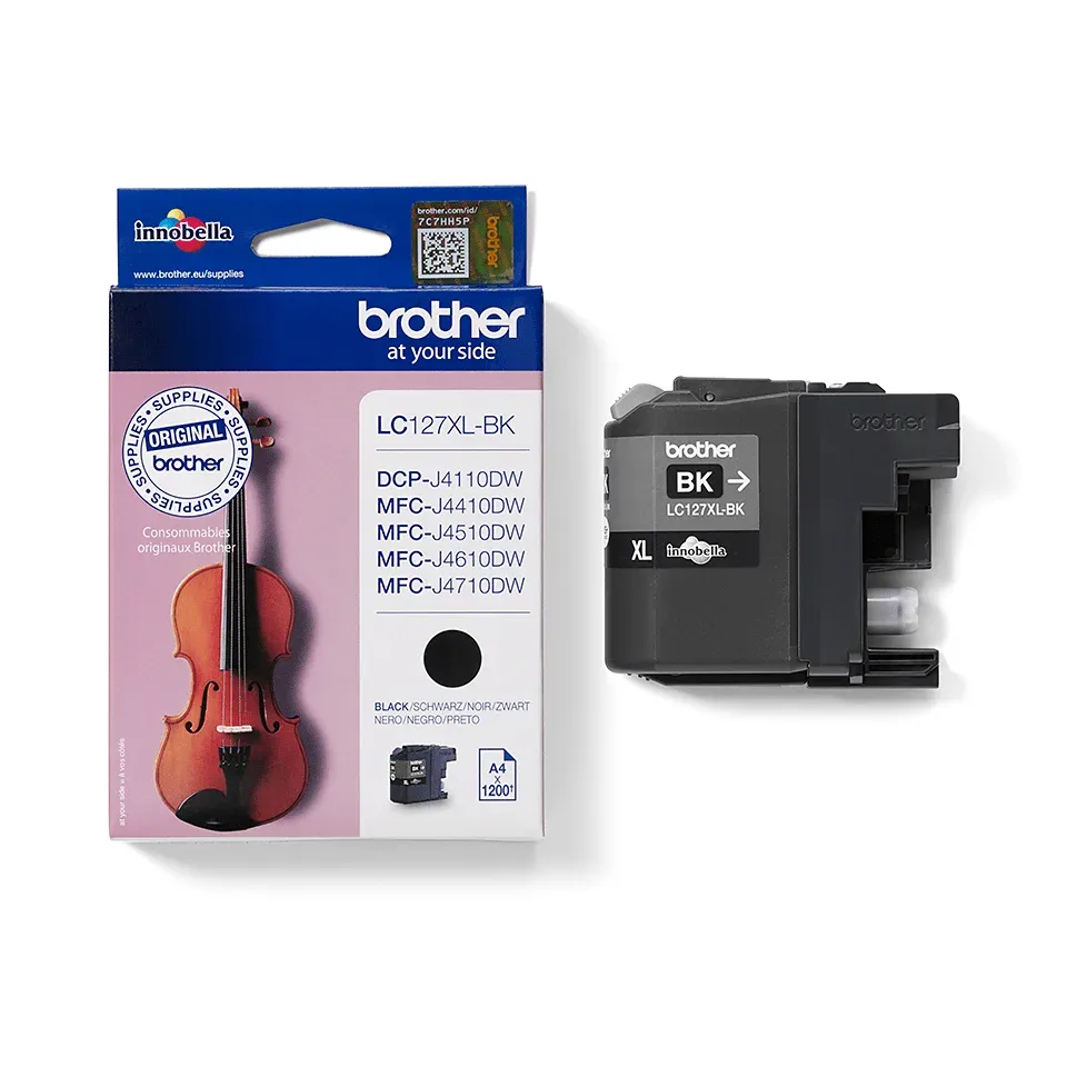 Brother LC-127XLBK (inkoust black,1200 str.@ 5% draft)
