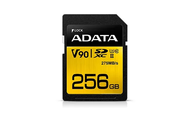 ADATA SDXC karta 256GB Premier One UHS-II U3 Class 10 (R:275/W:155 MB/s)
