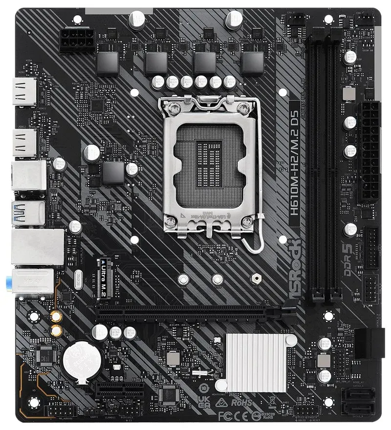 ASRock H610M-H2/M.2 D5 / LGA1700 / Intel H610 / 2x DDR5 / 2x HDMI / M.2 / mATX