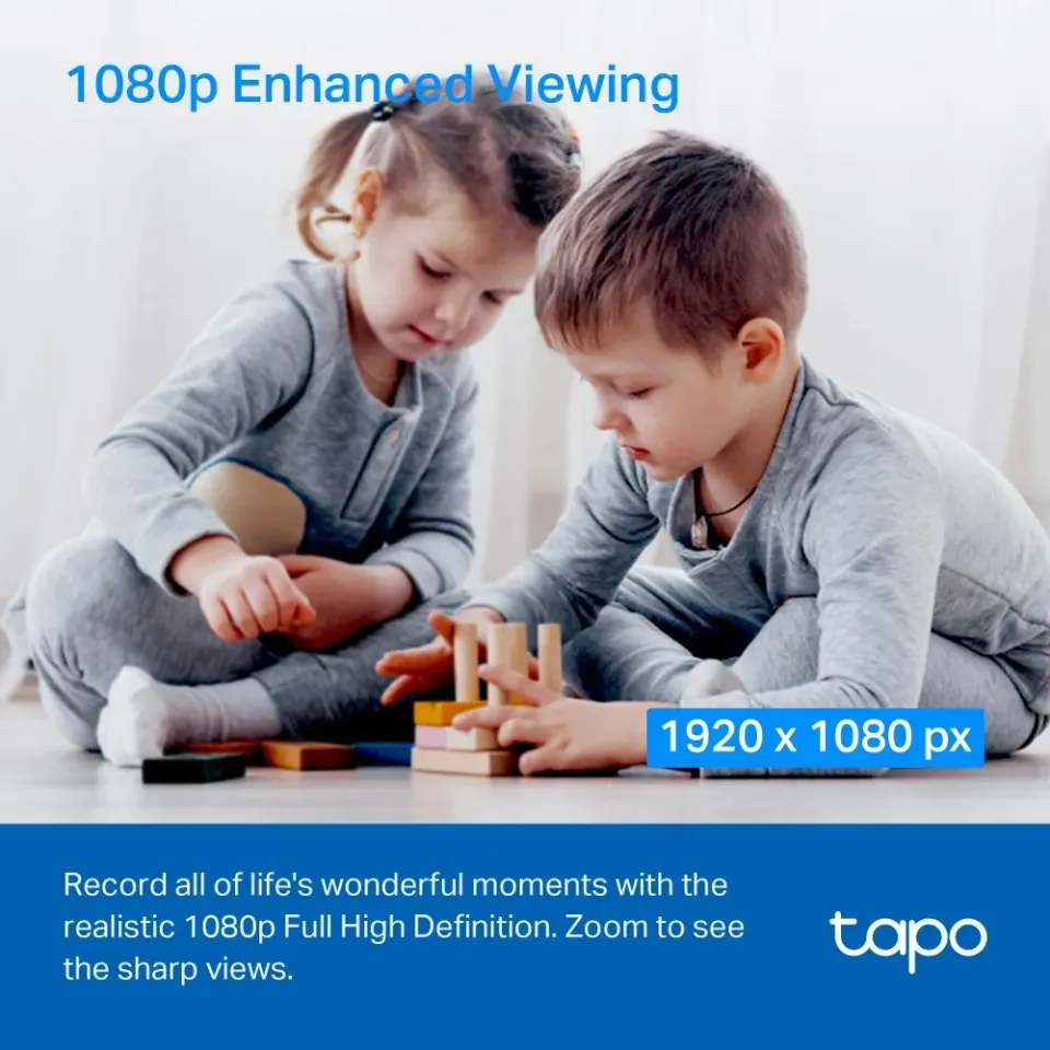 TP-LINK Tapo C200C Domácí bezpečnostní Wi-Fi kamera s horizontálním a vertikálním otáčením