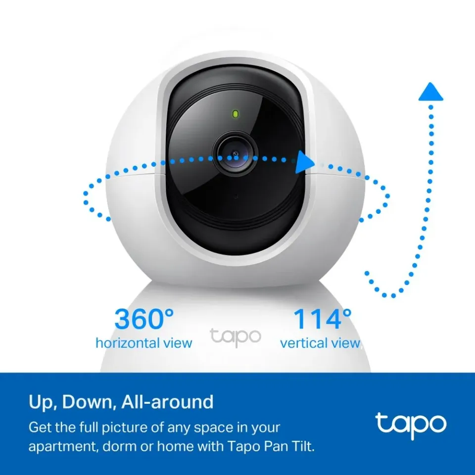 TP-LINK Tapo C200C Domácí bezpečnostní Wi-Fi kamera s horizontálním a vertikálním otáčením
