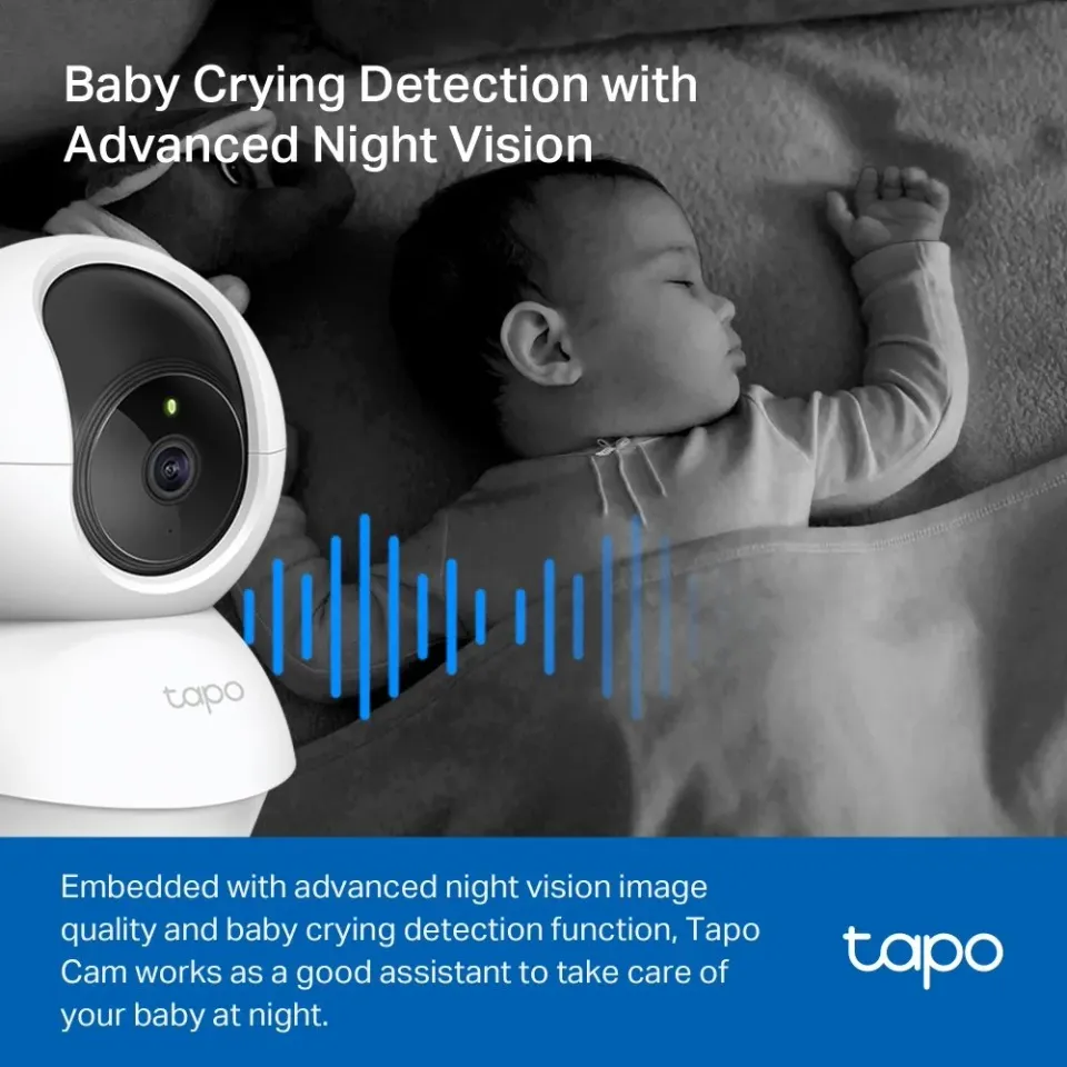 TP-LINK Tapo C200C Domácí bezpečnostní Wi-Fi kamera s horizontálním a vertikálním otáčením