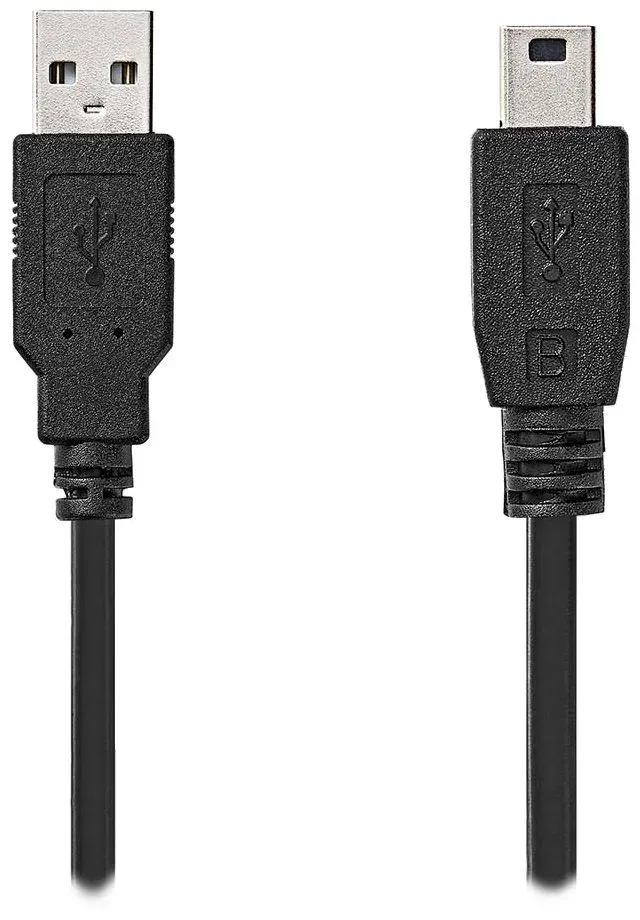 NEDIS kabel USB 2.0/ zástrčka USB-A - zástrčka USB Mini-B 5 pinů/ černý/ bulk/ 3m