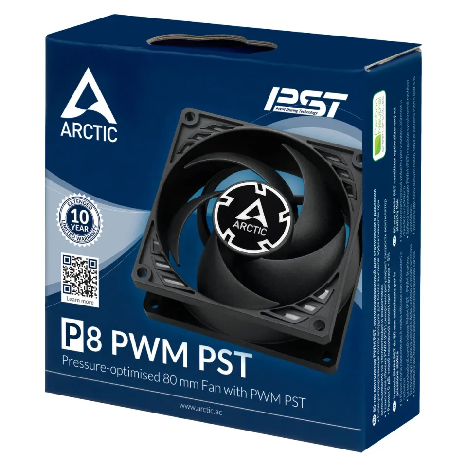 ARCTIC P8 PWM PST ventilátor - 80mm