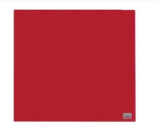 Nobo skleněná červená tabule 450 x 450 mm