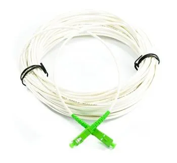 SC/APC - SC/APC simplex 9/125 SM 1m arm.bílý 3mm B3 LSZH