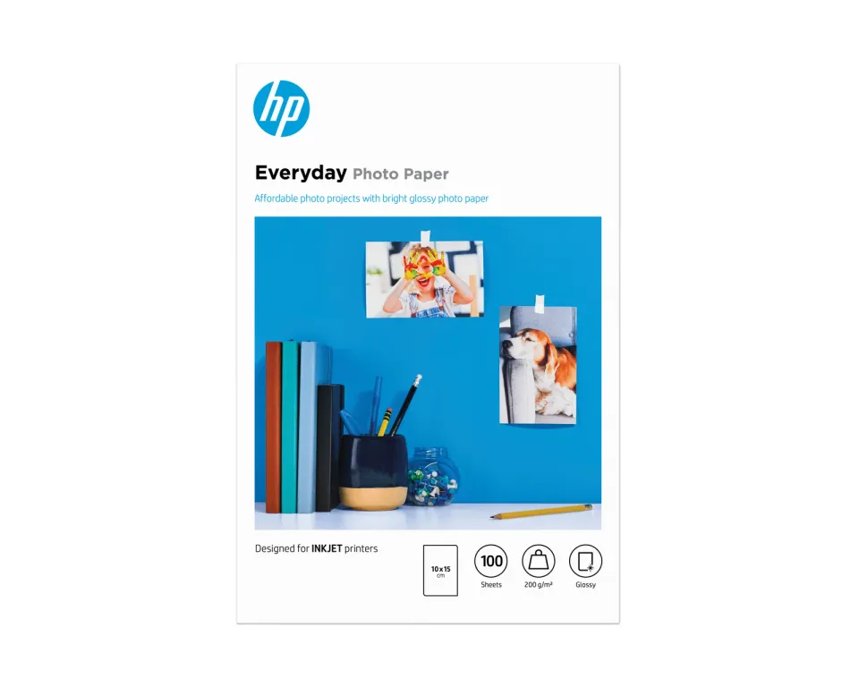 HP (CR757A) Photo Paper Glossy Everyday 10x15cm, 100ks, 200 g/m2