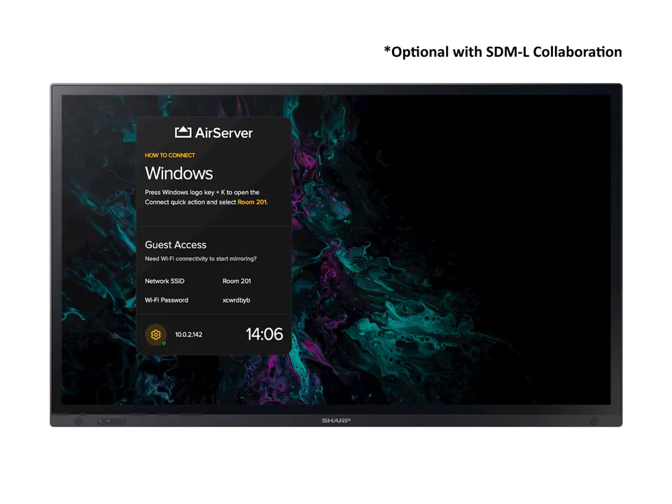 SHARP PN-LA652 65" LA-Series Interactive Display, UHD, 500 cd/m2, InGlass touch,