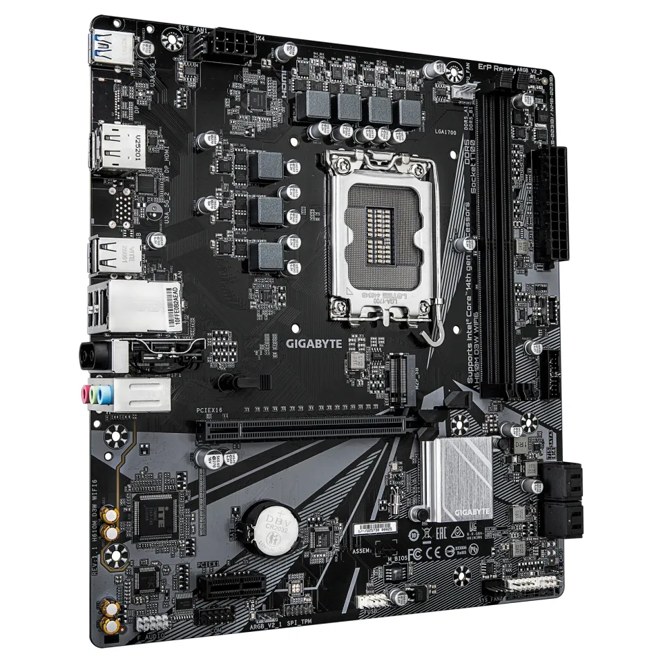 GIGABYTE MB Sc LGA1700 H610M D3W WIFI6, Intel H610, 2xDDR5, 1xHDMI, 1xDP, Wifi, mATX