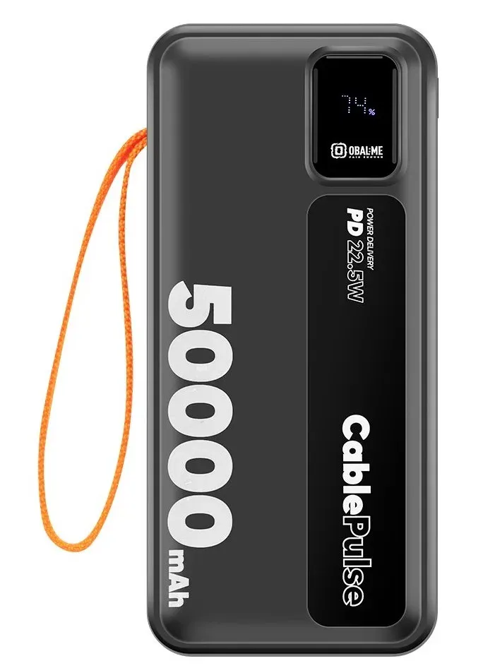 OBAL:ME CablePulse Powerbanka 50000mAh 22,5W Black