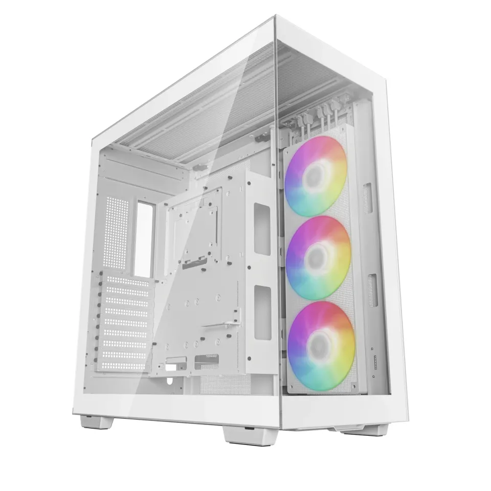 DEEPCOOL skříň CH780 / ATX / 420 mm fan ARGB / 4xUSB 3.0 / USB-C / prosklená / bílá