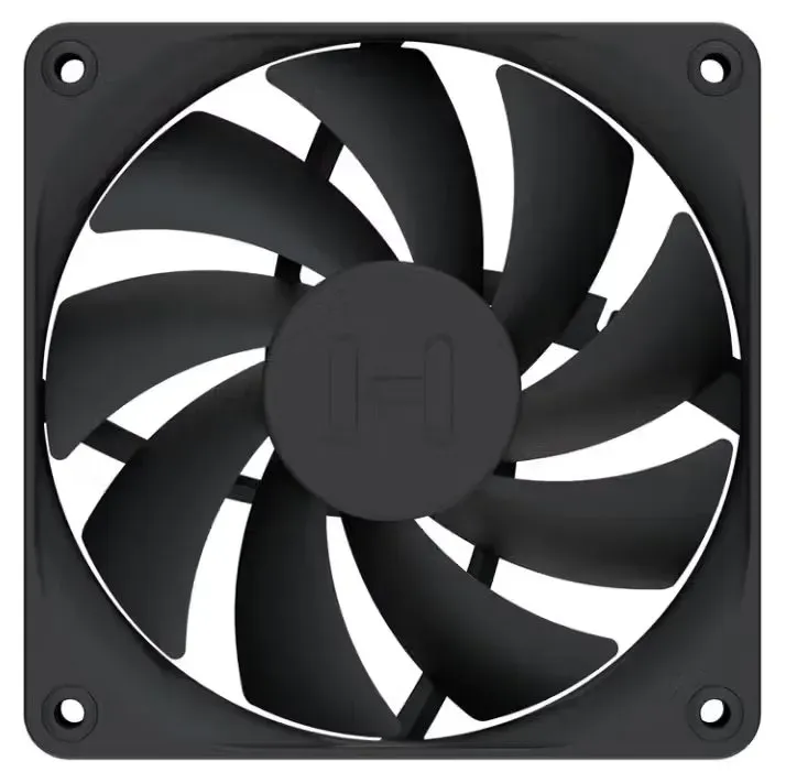 HYTE ventilátor 120mm PWM / barva Pitch Black / 1500rpm / 72CFM / ABS / 4-pin / sada 4x ventilátor