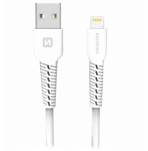 Swissten datový kabel usb / lightning 1,0 m bílý