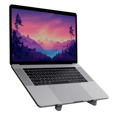 TRUST Stojan na notebook Macy, skládací, až 17.3", šedá