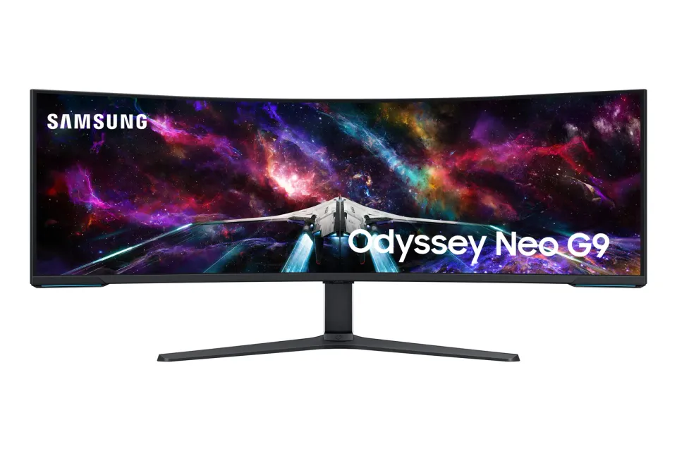 SAMSUNG MT LED LCD Gaming Monitor 57" Odyssey Neo G9, Quantum Matrix Tech. (mini LED), Dual UHD - Prohnutý 1000R, 240Hz