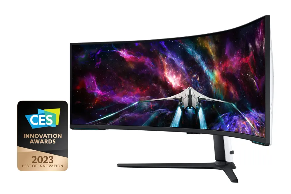 SAMSUNG MT LED LCD Gaming Monitor 57" Odyssey Neo G9, Quantum Matrix Tech. (mini LED), Dual UHD - Prohnutý 1000R, 240Hz