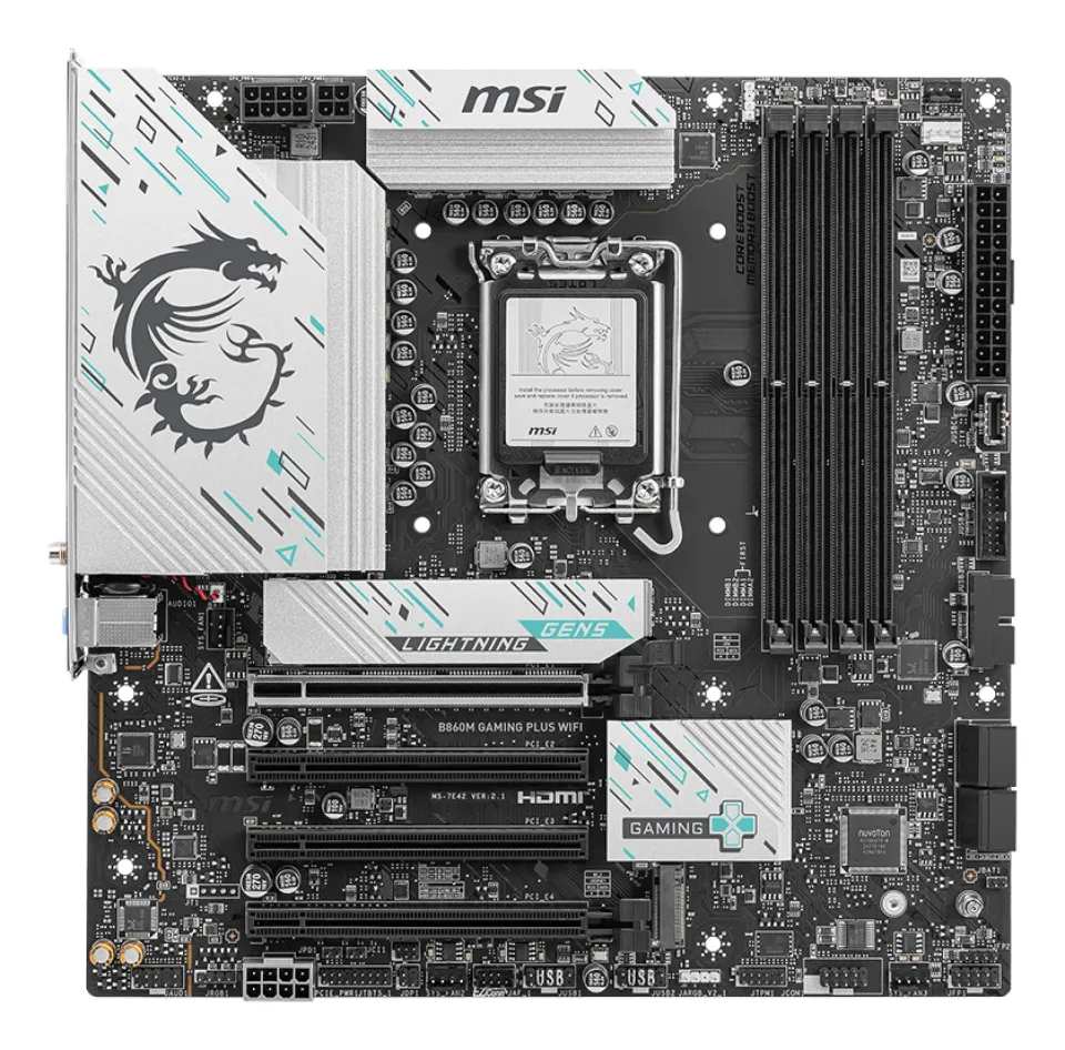 MSI B860M GAMING PLUS WIFI/LGA 1851/4xDDR5/mATX