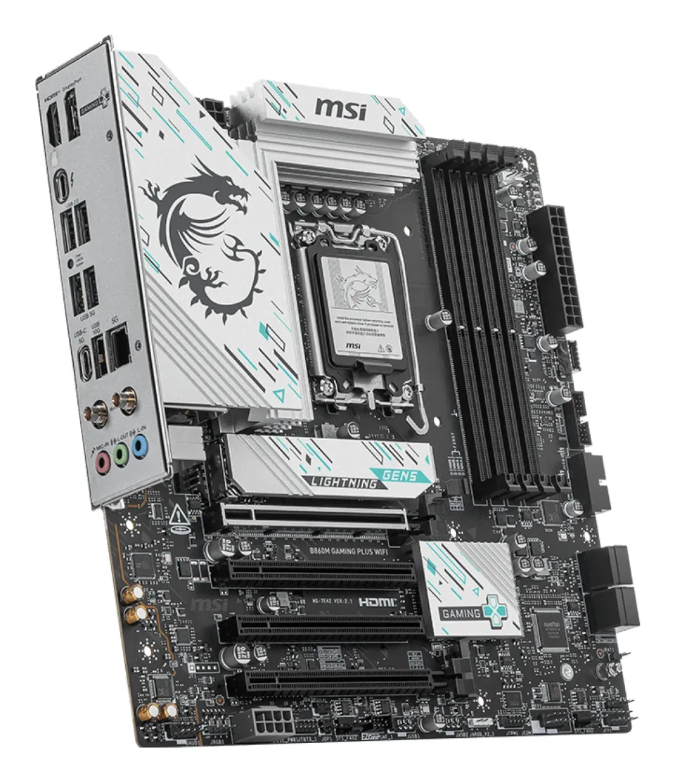MSI B860M GAMING PLUS WIFI/LGA 1851/4xDDR5/mATX
