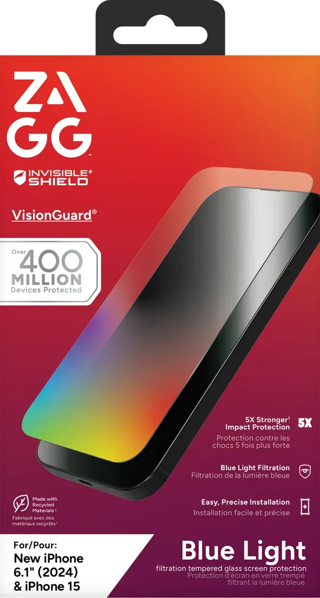 ZAGG sklo Elite InvisibleShieldionGuard Apple iPhone 16/15