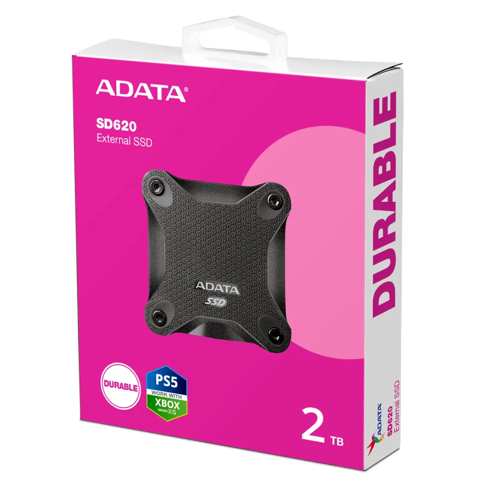 ADATA SD620/2TB/SSD/Externí/Černá/3R