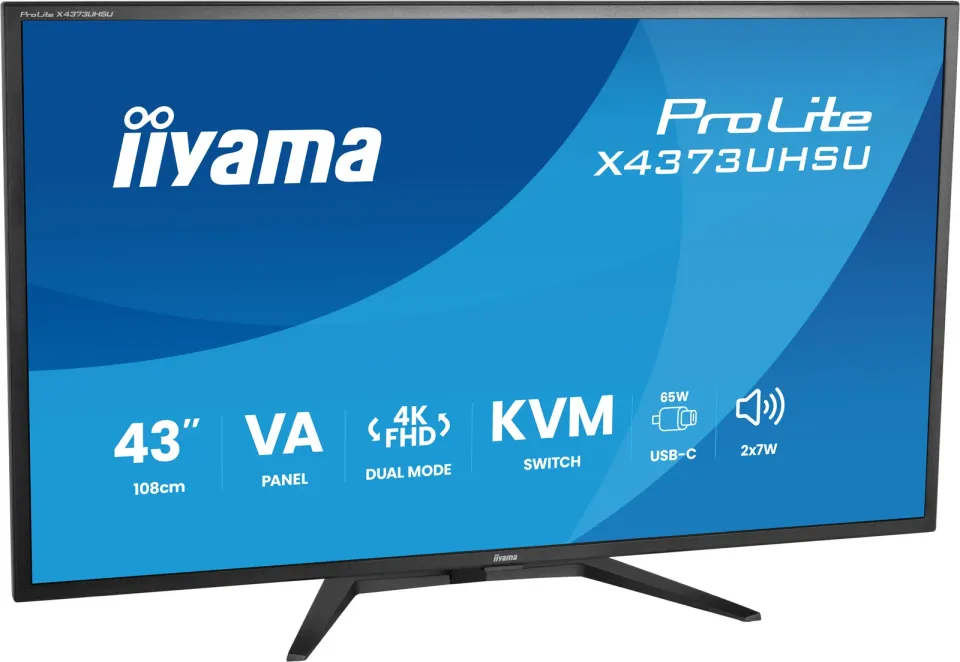 iiyama ProLite/X4373UHSU-B2/42,5"/VA/4K UHD/60Hz/3ms/Černá/3R