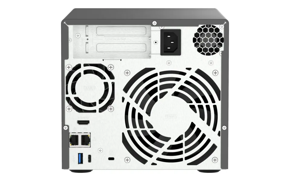 QNAP TVS-h474-i3-8G (4core 4,3GHz, ZFS, 16GB RAM, 4x SATA, 2x M.2 NVMe, 2x PCIe, 2x 2,5GbE, HDMI)