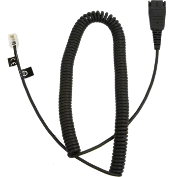 Jabra QD-RJ10, 0,5-2 m, coiled, Siemens