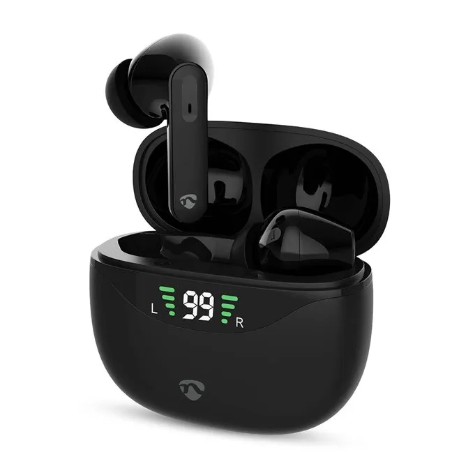 Nedis HPBT2450BK - Bezdrátová Sluchátka | ANC | Bluetooth | Až 30 hodin | Ovládá