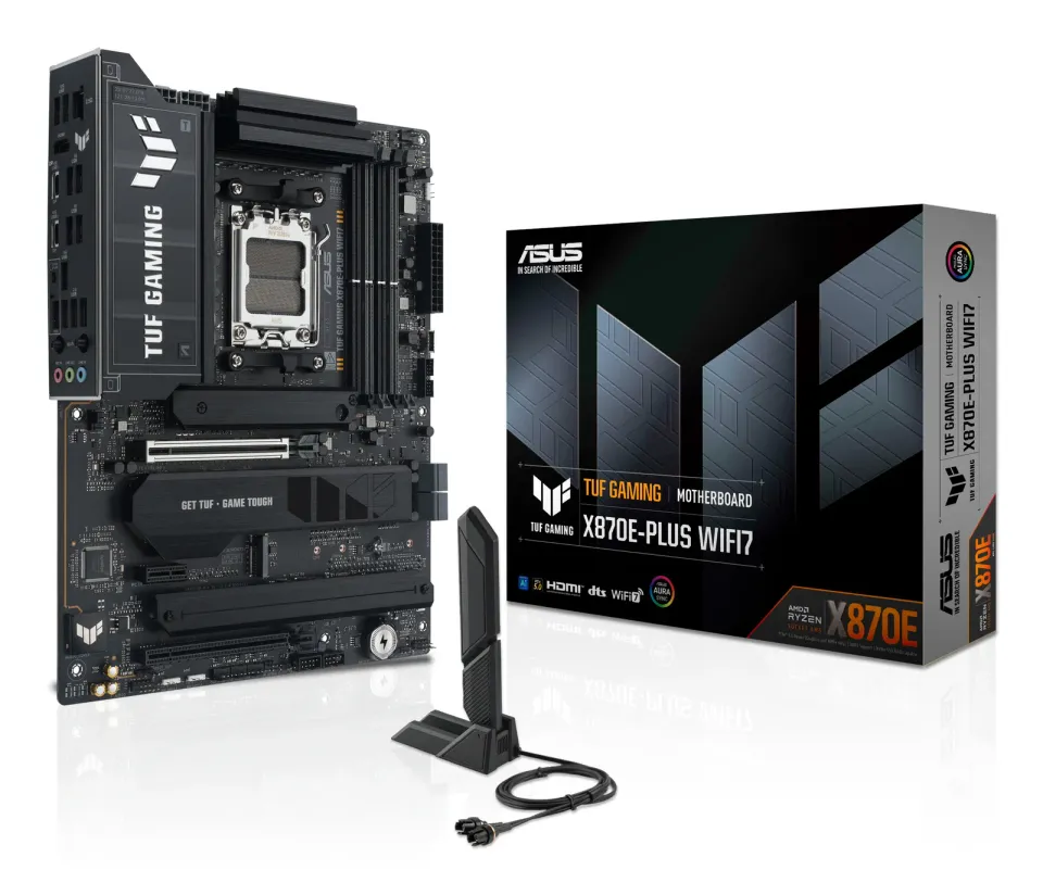 ASUS MB Sc AM5 TUF GAMING X870E-PLUS WIFI7, AMD X870E, 4xDDR5, 2xUSB-C 4.0, 1xHDMI