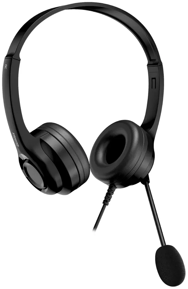 Genius HS-235U AI, Headset, drátový, náhlavní, mikrofon, Copilot, ovládání hlasi