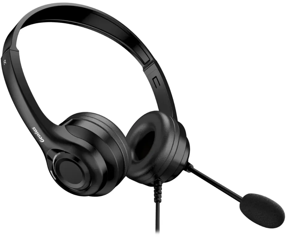 Genius HS-235U AI, Headset, drátový, náhlavní, mikrofon, Copilot, ovládání hlasi