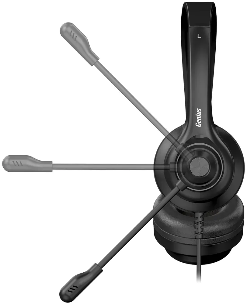 Genius HS-235U AI, Headset, drátový, náhlavní, mikrofon, Copilot, ovládání hlasi